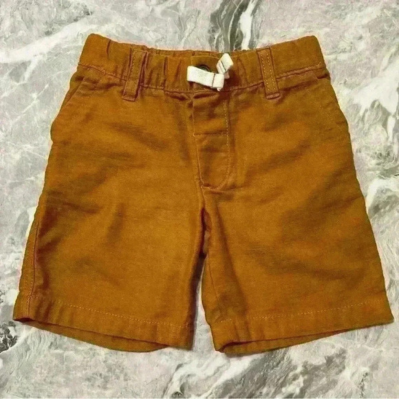 Carter's Other - Carter's Kid Boy's Cotton Waistband Khaki Pull On Shorts Beige Size 4